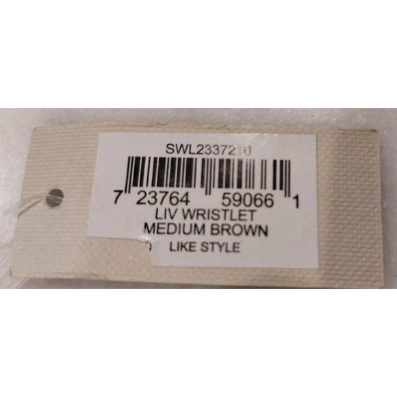 Fossil Liv Wristlet Medium Brown 10"x5" NWT - Picture 5 of 7